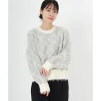 ショッピングアーガイル ニット セーター パフィーバルキー_シャギーアーガイル柄ニット レディース