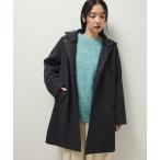 ショッピングAライン ノーカラーコート コート 2wayフード取り外しAラインコート レディース