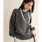  вязаный свитер fuwa.. рукав пуховка вязаный тянуть over женский 