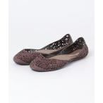 ショッピングmelissa 「melissa」 フラットパンプス「campanaコラボ」 37 ブラウン レディース