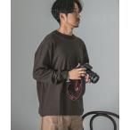 「MHL.」 長袖Tシャツ LARGE カーキ メンズ