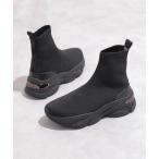 ショッピングニットブーツ 「+diana」 ショートブーツ 23.5cm ブラック レディース