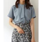 「N.（N. Natural Beauty Basic）」 半袖ブラウス MEDIUM ブルー レディース