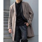「417 EDIFICE」 チェスターコート LARGE グレー メンズ