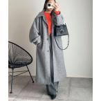 [andme] пальто с отложным воротником M серый женский 