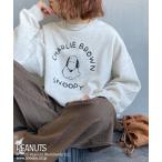 ショッピングプリント トレーナー スウェット 「PEANUTS×JEANS FACTORY/ピーナッツ×ジーンズ ファクトリー」 別注 刺繍プリントスウェット / チャーリ