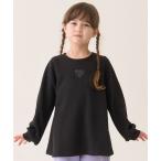 トレーナー  裏毛Aラインワンポイントプルオーバー キッズ 子供服 女の子