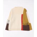 ニット セーター ブロックインターシャ / ニット / (O) レディース