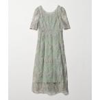 ワンピース 「kaene」 スパンコールレース ワンピース「Select by EMMEL REFINES」