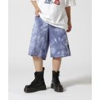 パンツ overprint×Dickies/オーバープリント×ディッキーズ/TIEDIE HALF PANTS レディース メンズ