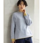 ショッピング大きい ニット セーター ダブルフェイス配色ニットプルオーバー「洗える・大きいサイズあり」 レディース