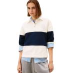 トレーナー スウェット ゴールドボタンラグビーテリートレーナー レディース