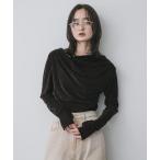 ベロアドレープトップ レディース