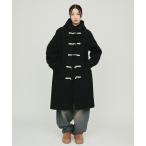 ダッフルコート コート Monotone Double Fabric Hood Duffle Coat / モノトーン二重織フードダッフルコート レデ