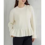 ニット セーター 「新作 12/12発売」「SONO/ソーノ」フラフリル3Dニットプルオーバー レディース