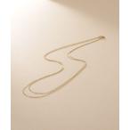 ネックレス K10スキニードレープネックレス ミラーカット レディース