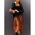 ショッピングモロッコ ワンピース ロングスリーブドレス