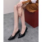 ショッピングピンヒール パンプス レザーバックルストラップ スティレットパンプス