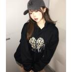 ショッピングハート パーカー A'GEM/9 × .kom 「MUCENT/ムセント」 SIERRA LEOPARD HEART HOODIE/シエラ ホッピーハートプル