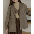 ジャケット テーラードジャケット linen blend jacket/リネンブレンドジャケット レディース