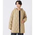 ダウンコート ダウンジャケット 「ウォッシャブル」キルティングフーデッドダウンコート レディース