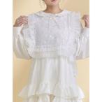 ショッピングスパンコール つけ襟 付け襟 frillfrill スパンコールカラー