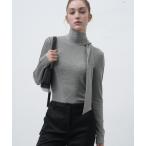 ショッピングSHIRTS tシャツ 「GENERAL IDEA」スカーフ付タートルネック長袖Ｔシャツ / SCARF TURTLE NECK T-SHIRTS レディース