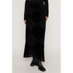 スカート VELOUR L/SK ベロア ロングスカート 秋服 冬服