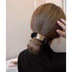 シュシュ ゴールドアクセント付きシュシュ