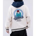 スタジャン 「a-r」「RedCapGirl/レッドキャップガール」サテン刺繍 フード付 スタジャン メンズ レディース