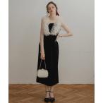 ドレス フリルベロアドレス