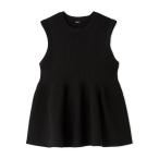 ショッピング09 ニット セーター 「USAGI・ZOZO限定カラー」「セットアップ対応」フォルムアンサンブルペプラムノースリニット レディース