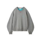 ニット セーター バイカラースウェットライクニット レディース