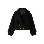 ピーコート pコート ビッグカラーショートコート レディース