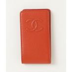 「CHANEL」 モバイルケース・カバー - オレンジ レディース