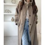 [andme] пальто с отложным воротником M Brown женский 