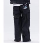  джинсы [a-r][RedCapGirl/ Red Kap девушка ] карман дизайн широкий брюки-карго мужской женский 