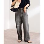 「FRAMeWORK」 デニムパンツ 38 グレー レディース