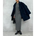 ショッピングニットワンピース 「LOUNGEDRESS」 ニットワンピース FREE チャコールグレー レディース