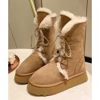 ブーツ GCS 11D74-NK レースアップムートンブーツ レディース