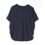「SHIPS any」 半袖カットソー ONE SIZE ネイビー レディース