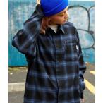 「MONO-MART」 長袖ネルシャツ L ブルー メンズ