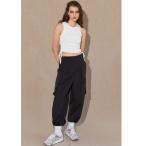 [ALEXIA STAM] брюки-карго M черный женский 