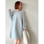 ショッピングニットワンピース 「SNIDEL」 ニットワンピース ONE SIZE ブルー レディース