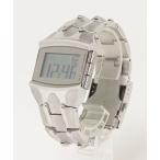 「DIESEL BLACK GOLD」 デジタル腕時計 FREE シルバー メンズ