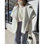 [Re:EDIT] пальто с отложным воротником MEDIUM слоновая кость женский 