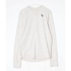 ショッピングAbercrombie 「Abercrombie&Fitch」 ワンポイント長袖Tシャツ XX-LARGE ベージュ メンズ