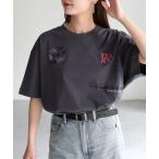 「Riberry」 半袖Tシャツ FREE チャコールグレー レディース