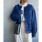 「DANTON」 デニムジャケット 38 ブルー レディース