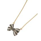 ネックレス リボンモチーフネックレス レディース